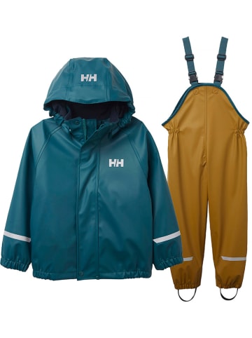 Helly Hansen 2tlg. Regenoutfit "Bergen" in Blau/ Hellbraun