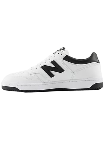 New Balance Leder-Sneakers "BB480" in Weiß/ Schwarz