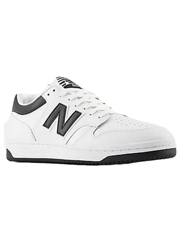 New Balance Leder-Sneakers "BB480" in Weiß/ Schwarz