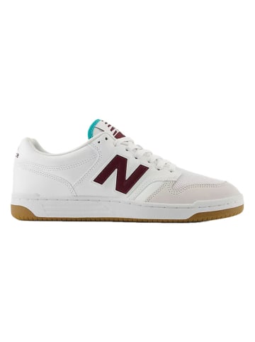 New Balance Leren sneakers "BB480" wit/bruin