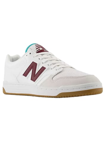 New Balance Leren sneakers "BB480" wit/bruin