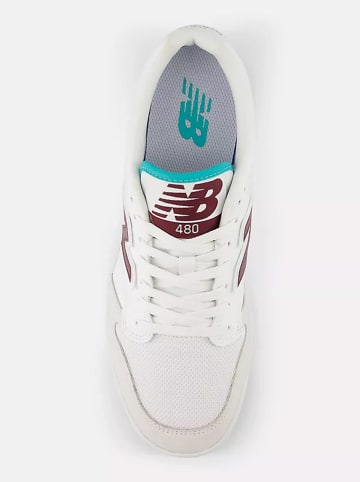 New Balance Leren sneakers "BB480" wit/bruin