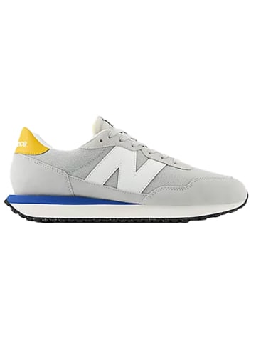 New balance leder grau hot sale