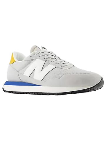 New Balance Leder-Sneakers "MS237" in Grau/ Gelb