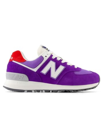 New balance leder lila store