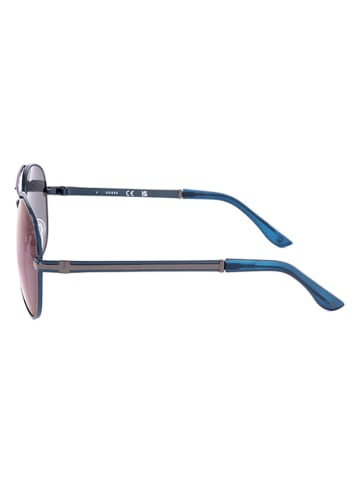 Guess Herren-Sonnenbrille in Silber/ Blau