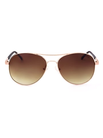 Guess Damen-Sonnenbrille in Gold/ Braun