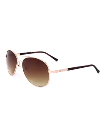 Guess Damen-Sonnenbrille in Gold/ Braun