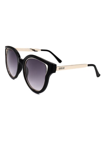 Guess Damen-Sonnenbrille in Schwarz-Gold/ Schwarz