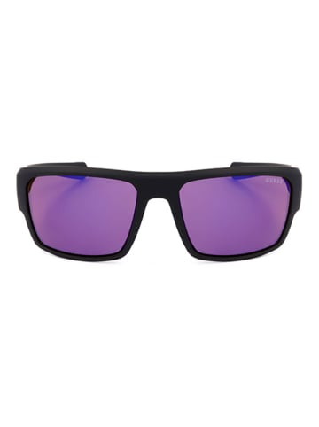 Guess Męskie okulary przeciwsłoneczne w kolorze czarno-fioletowym