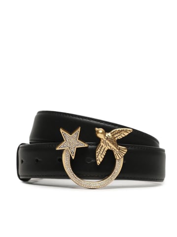 Pinko Leren riem zwart