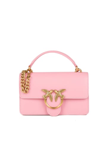 Pinko Leren schoudertas lichtroze - (B)18 x (H)9 x (D)7 cm
