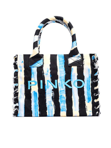 Pinko Torebka w kolorze kremowo-czarnym - 38 x 30 x 15 cm