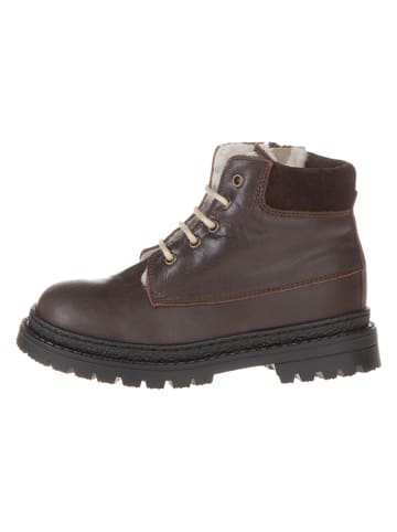 POM POM Leren winterboots bruin