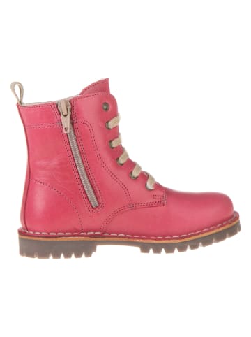 POM POM Leren winterboots roze