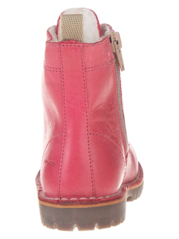 POM POM Leren winterboots roze