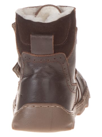 POM POM Leren winterboots bruin