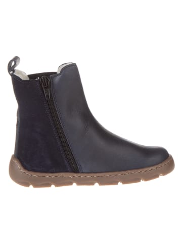 POM POM Leder-Barfußschuhe in Dunkelblau