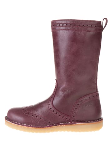 POM POM Leren winterlaarzen bordeaux