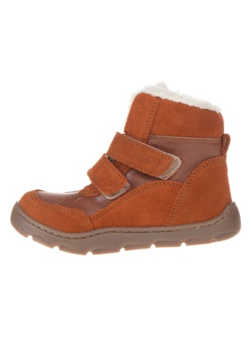POM POM Leder-Barfußschuhe in Hellbraun