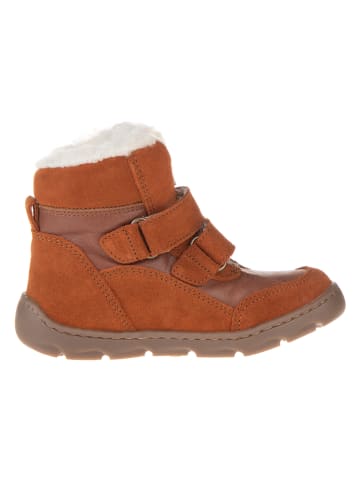 POM POM Leder-Barfußschuhe in Hellbraun