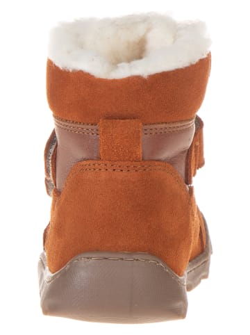 POM POM Leder-Barfußschuhe in Hellbraun