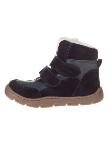 POM POM Leder-Barfußschuhe in Dunkelblau