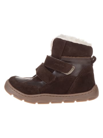POM POM Leder-Barfußschuhe in Braun
