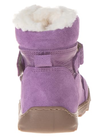 POM POM Leder-Barfußschuhe in Lila