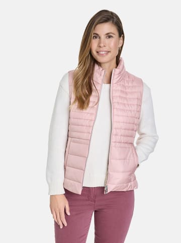 EDITION Doorgestikte bodywarmer lichtroze