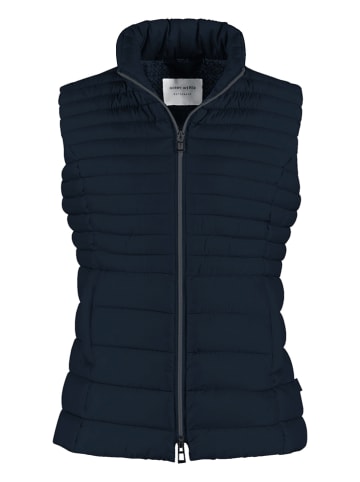 EDITION Doorgestikte bodywarmer donkerblauw