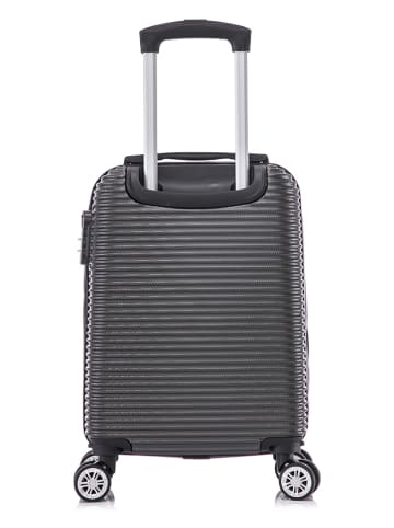 Geographical Norway Hardcase-Trolley "Solomun" in Anthrazit - (B)34 x (H)52 x (T)21 cm
