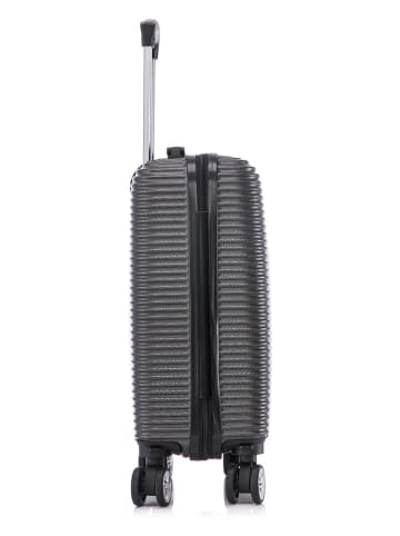 Geographical Norway Hardcase-Trolley "Solomun" in Anthrazit - (B)34 x (H)52 x (T)21 cm
