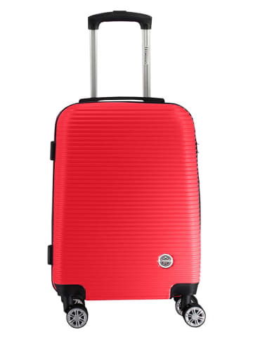 Geographical Norway Hardcase-Trolley "Solomun" in Rot - (B)34 x (H)52 x (T)21 cm