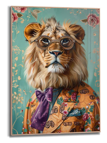 Orangewallz Gerahmter Kunstdruck "Dandy Lion Portrait"