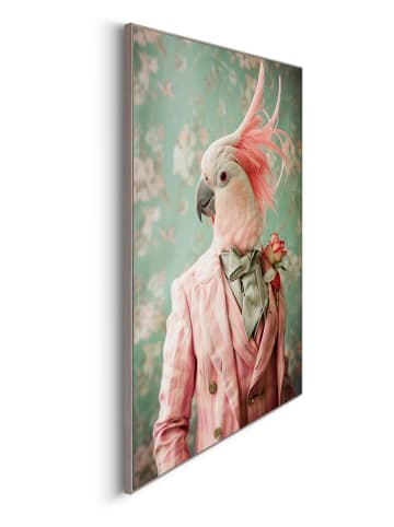 Orangewallz Ingelijste kunstdruk "Dressed Pink Bird"