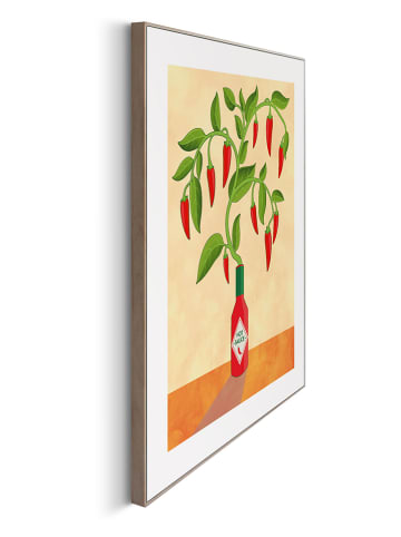 Orangewallz Druk artystyczny "Chilli Tree" w ramce - 40 x 50 cm