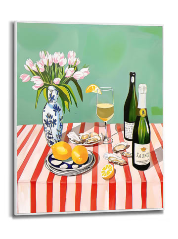 Orangewallz Ingelijste kunstdruk "Oyster Table" - (B)40 x (H)50 cm