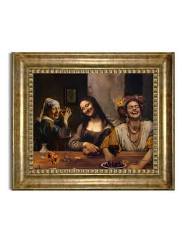 Orangewallz Ingelijste kunstdruk "Girls Night Out" - (B)50 x (H)40 cm