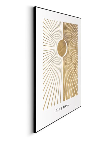 Orangewallz Gerahmter Kunstdruck "Soleil & Lune"