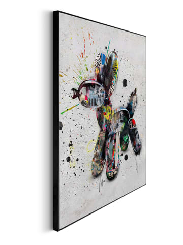Orangewallz Gerahmter Kunstdruck "Streetart Dog"