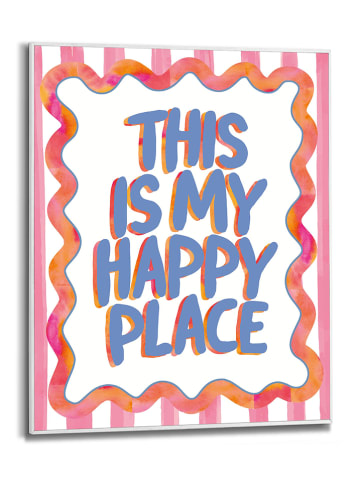 Orangewallz Gerahmter Kunstdruck "This is my happy place"