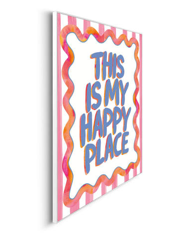 Orangewallz Ingelijste kunstdruk "This is my happy place" - (B)40 x (H)50 cm