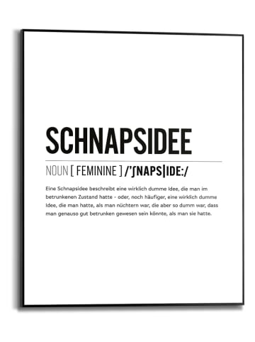 Orangewallz Gerahmter Kunstdruck "Schnapsidee"