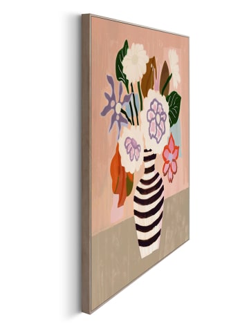 Orangewallz Gerahmter Kunstdruck "Vase With Stripes"