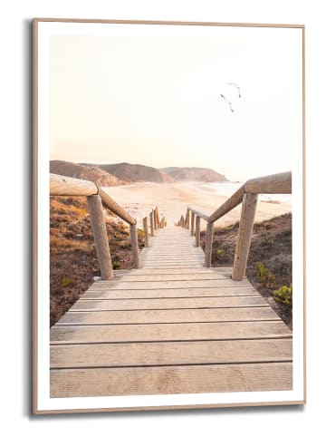 Orangewallz Gerahmter Kunstdruck "Beach Path"