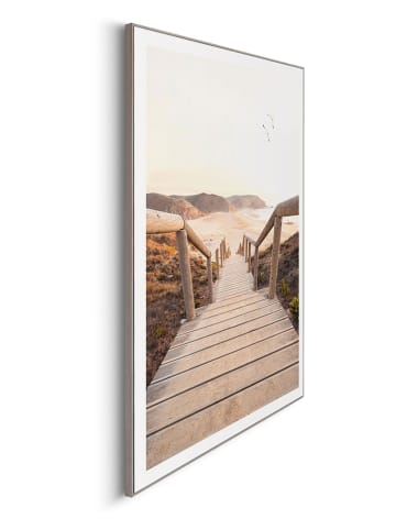 Orangewallz Druk artystyczny "Beach Path" w ramce - 50 x 70 cm