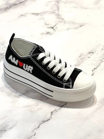 Poti Pati Sneakers "Poti Pati" in Schwarz/ Weiß