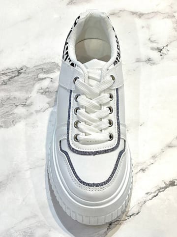 Poti Pati Sneakersy "Poti Pati" w kolorze biało-czarnym