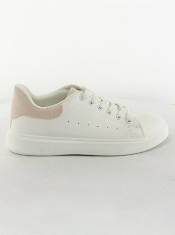 Sixth Sens Sneakersy "Sixth Sense" w kolorze biało-jasnoróżowym